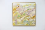 Abstract Expressionist Painting (Yellow & Pastel Hues)